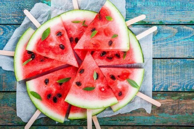 Wassermelonen-Diät-Menü