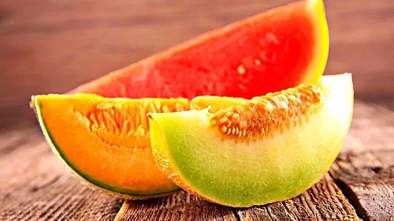 Wassermelone und Melone zum Abnehmen